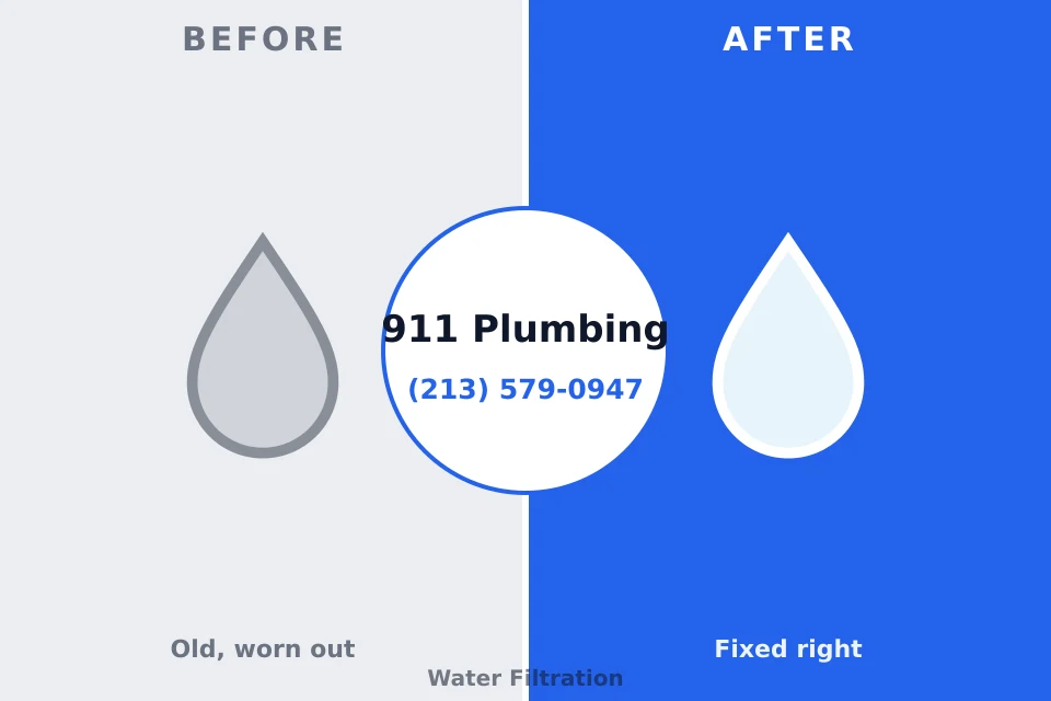 Before and after: plumbing company Dassel, MN